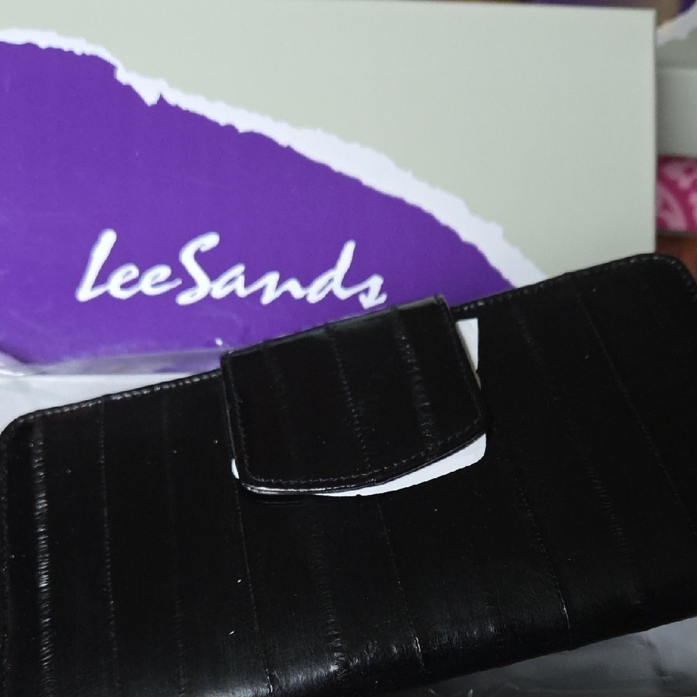 Lee Sands Black Eel Skin Wallet